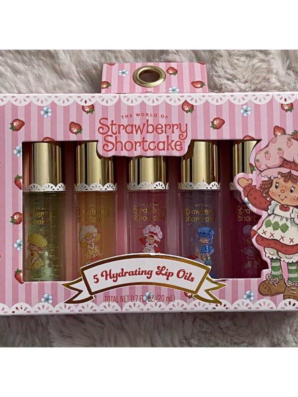 5 Pk Taste Beauty Strawberry Shortcake Scented Hydrating Lip Oils Apple Lemon